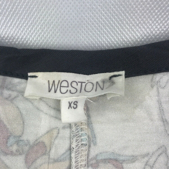 Weston Anthropologie Floral Blouse Sleeveless XS - Picture 4 of 7